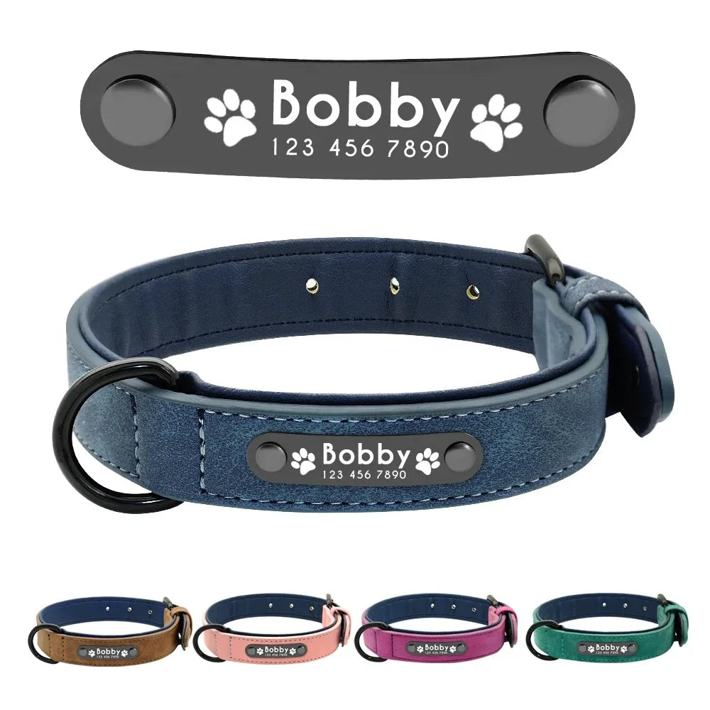 PetName™ – Collar Personalizado de Cuero para Perros