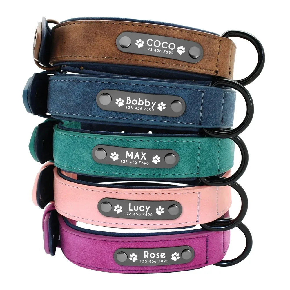 PetName™ – Collar Personalizado de Cuero para Perros