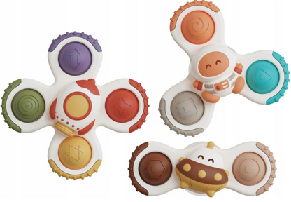 Montessori™ Drehbares Sinnes-Set – Saug- und Badespielzeug für Babys