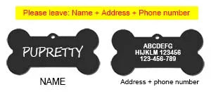 PawID Tag™ – Placa de Identificación Personalizada en Forma de Hueso