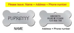 PawID Tag™ – Placa de Identificación Personalizada en Forma de Hueso