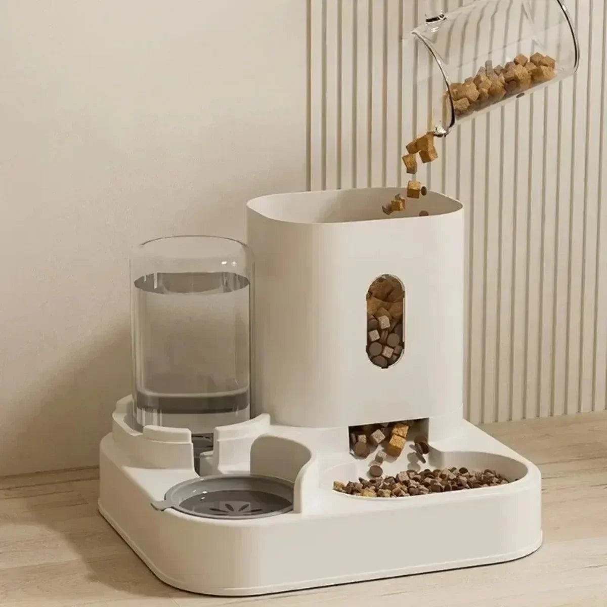 AutoFeed Duo™ – Dispensador Automático de Comida y Agua para Mascotas