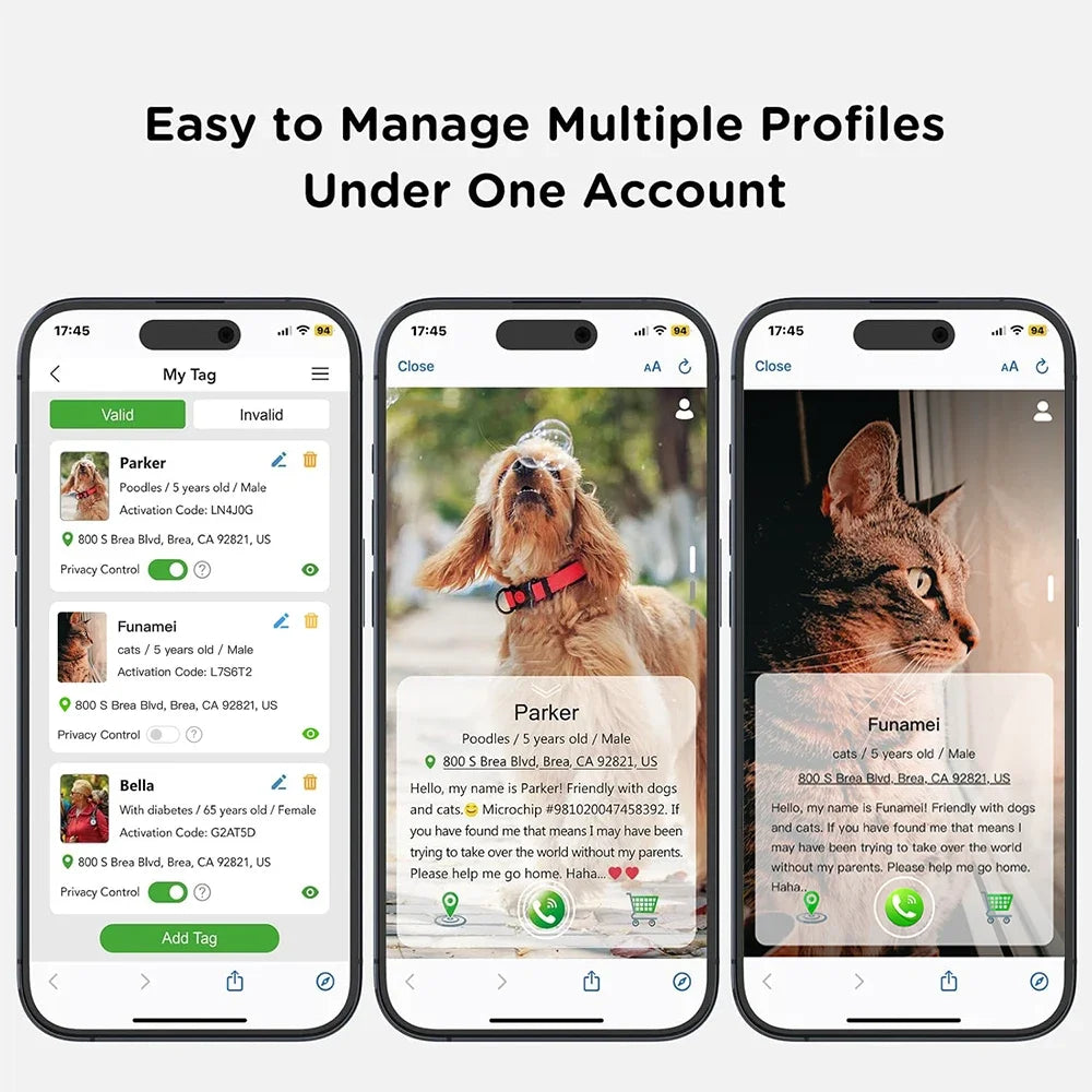 SafeTrack Collar™ – Collar Reflectante con Soporte para AirTag y Etiqueta QR