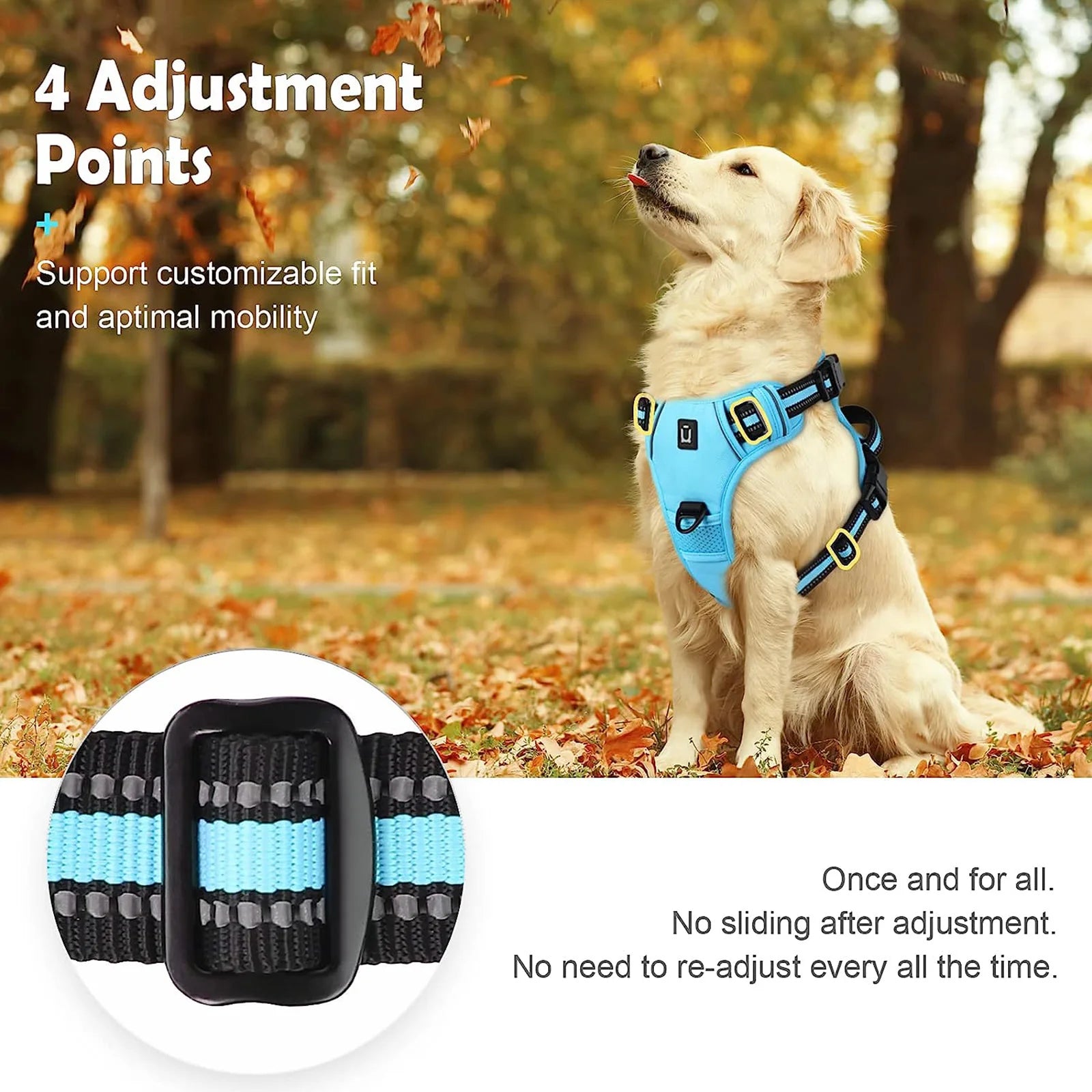 NoPullPro™ – Arnés Antitirones Acolchado para Perros