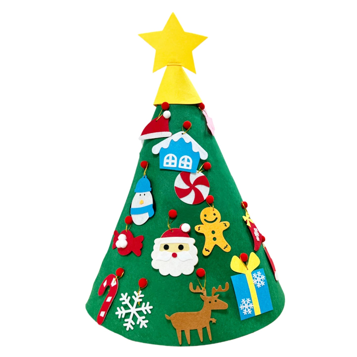 Árbol de Navidad de Fieltro Montessori
