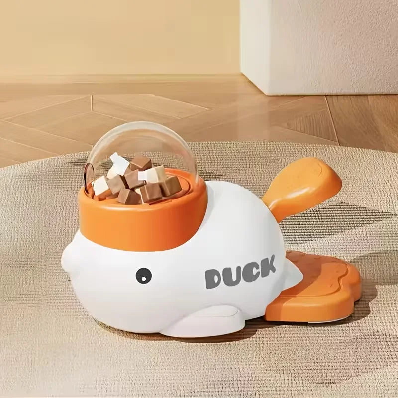 SnackDuck Feeder™ – Juguete Interactivo y Dispensador de Comida para Perros