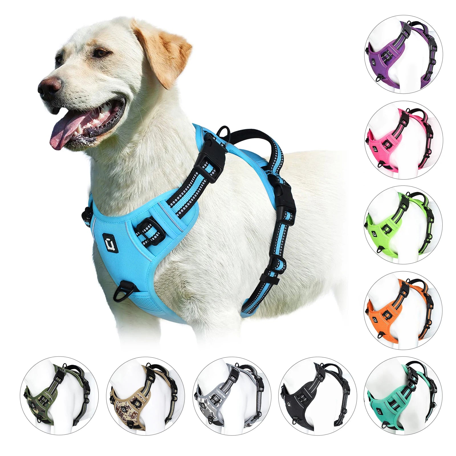 NoPullPro™ – Arnés Antitirones Acolchado para Perros